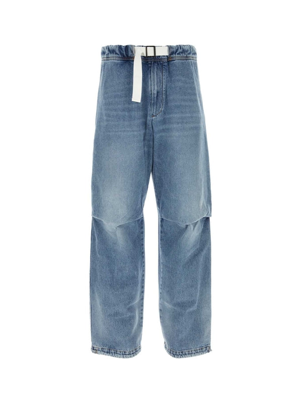 Waist Belt Denim Pants