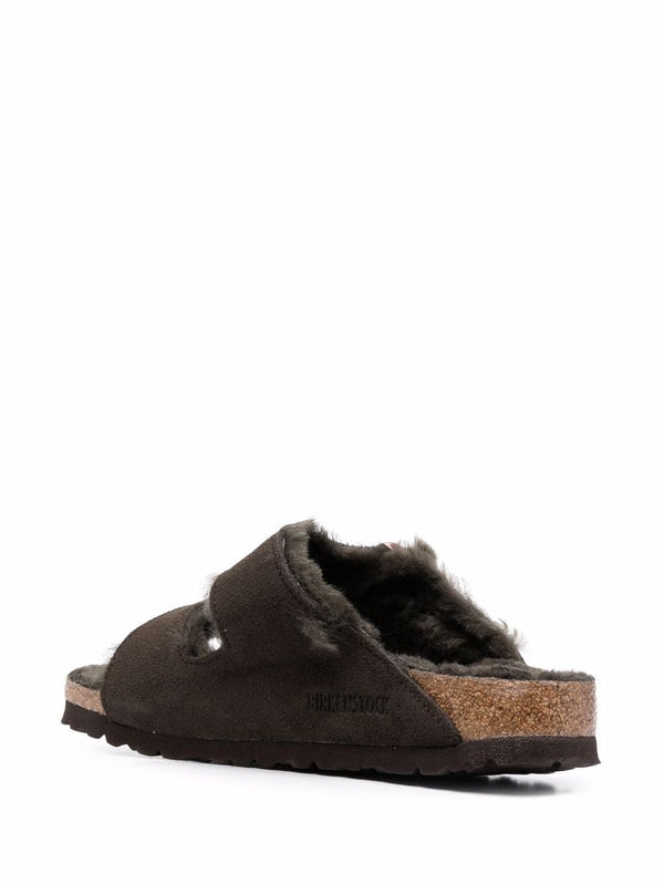 Arizona Shearling Buckle Sandals