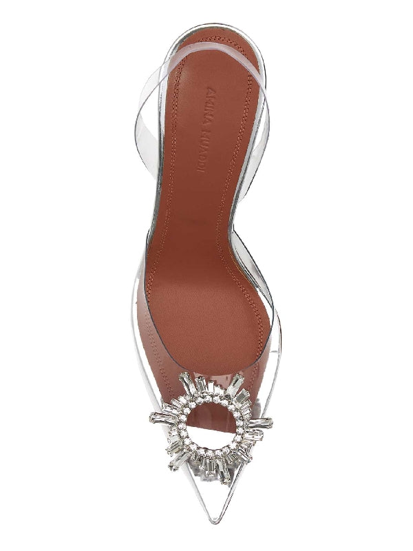 Begum Clear Slingback Heels