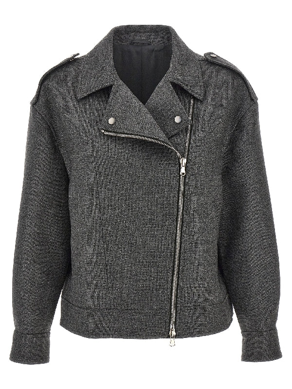 Wool Biker Jacket