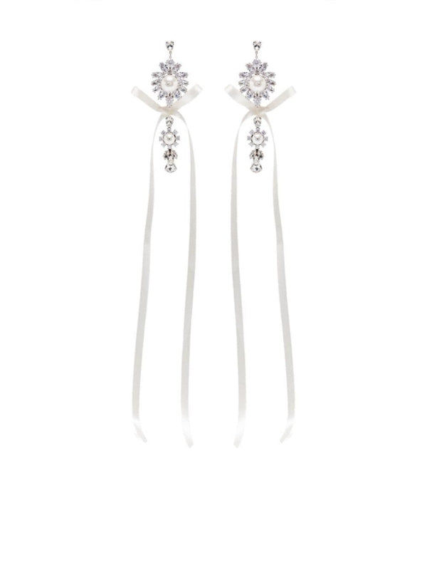 Crystal Decorated Drop Earrings