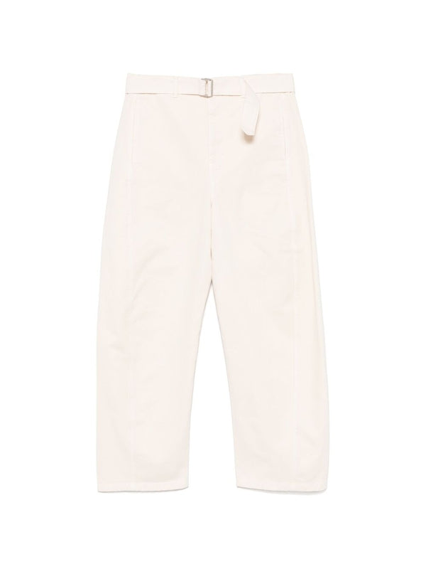 Twisted Belt Denim Pants