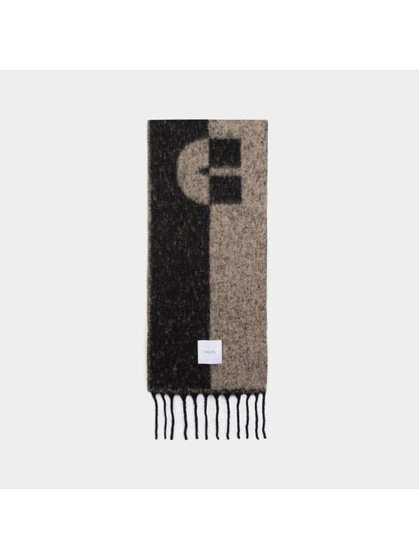 PATOU - Logo Fringe Wool Muffler - Jente
