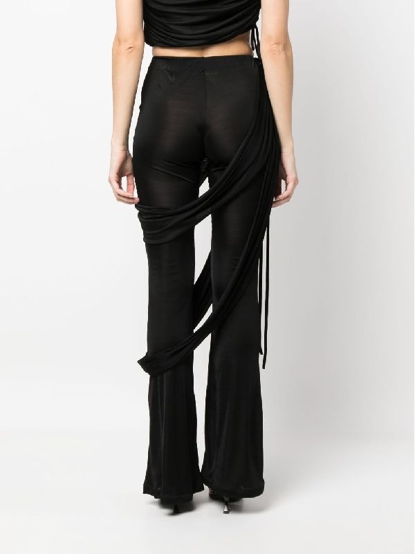 Drape Detail Viscose Pants