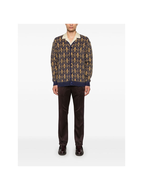 Pattern Jacquard Mohair Blend
  Cardigan