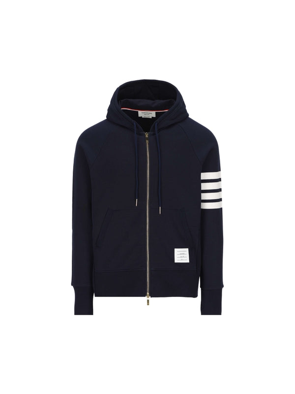 4-Bar Logo Patch Hoodie Zip-up