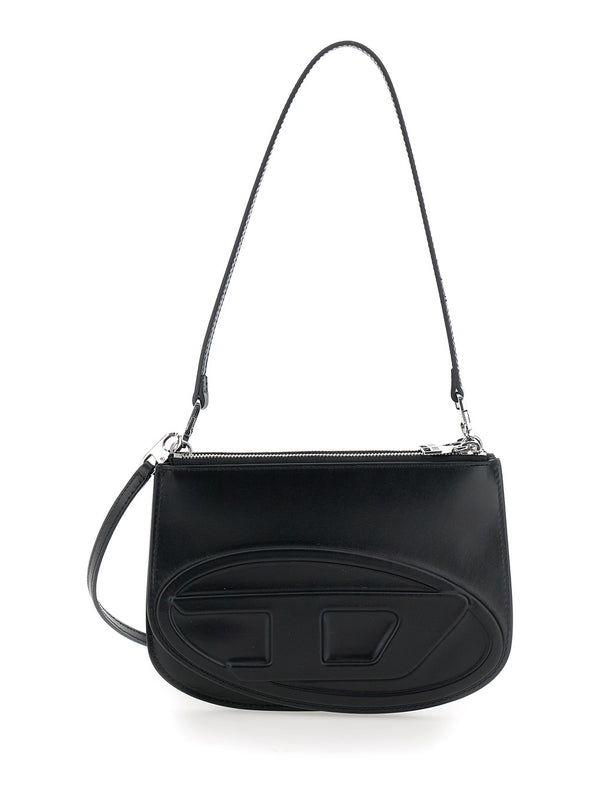 1DR Twin Logo Leather Shoulder Bag
