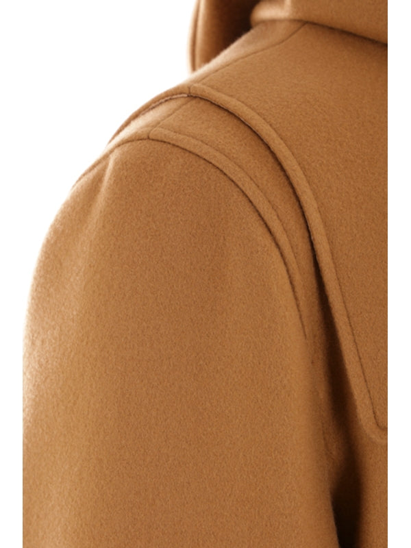 Wool Blend Hooded Coat