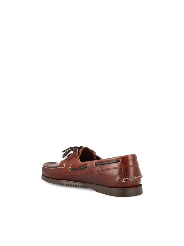 Paraboot Brown Boat Shoes