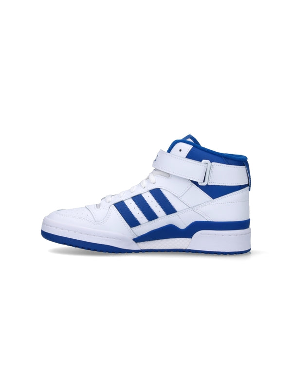 Forum Logo Leather Mid-Top Sneakers