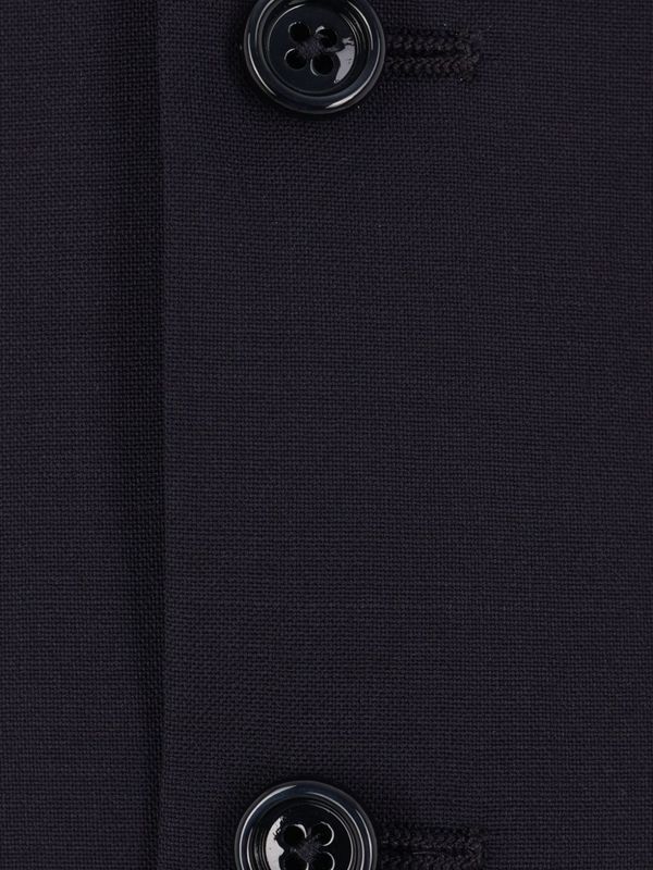 Back Buckle Detail Wool Vest