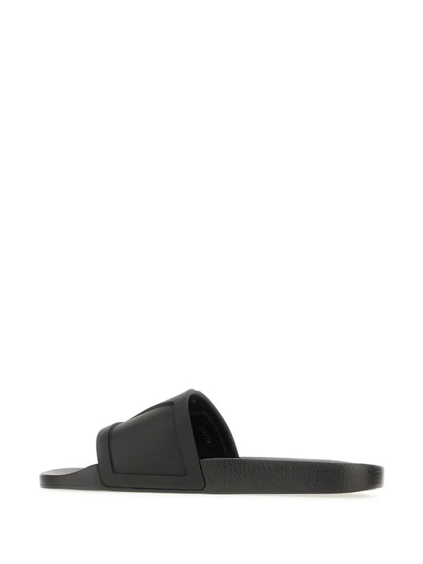 Valentino Black Slides