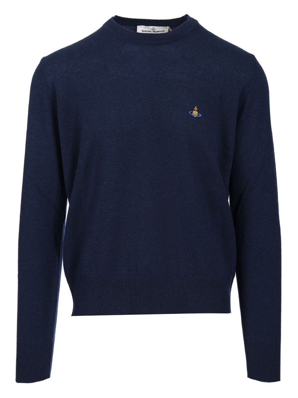 Alex Logo Crew Neck Wool Sweater