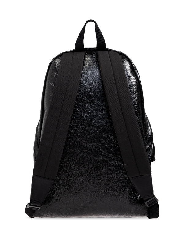 Explorer Logo Leather Backpack