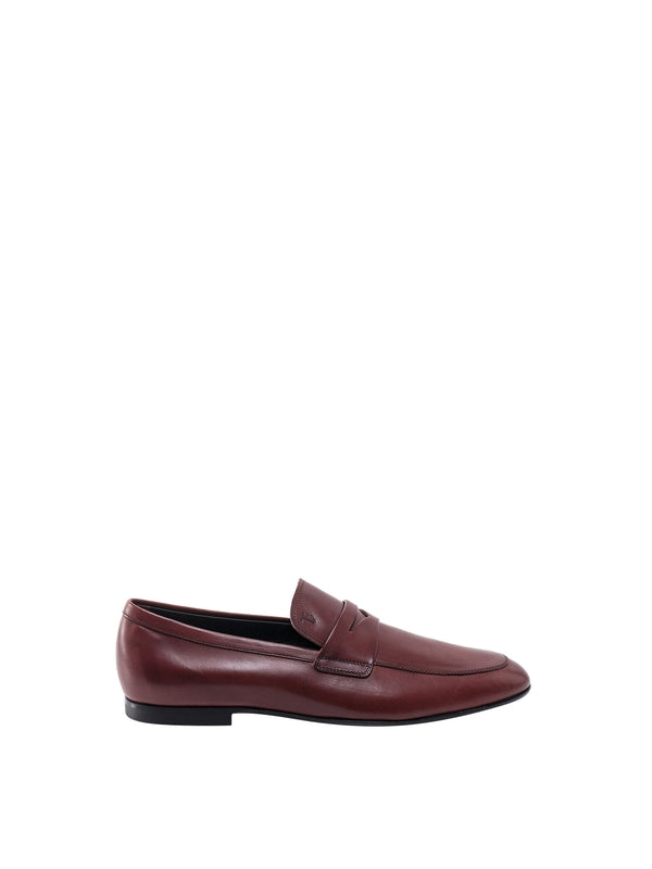 Tod'S Burgundy Penny Loafer