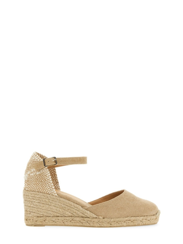 Castañer Beige Wedge Sandals