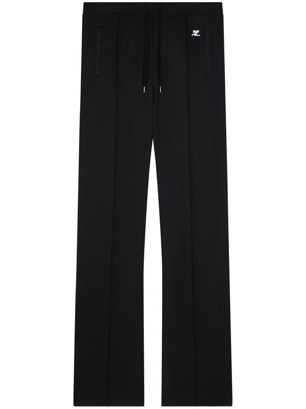 Logo Embroidery Drawstring Pants