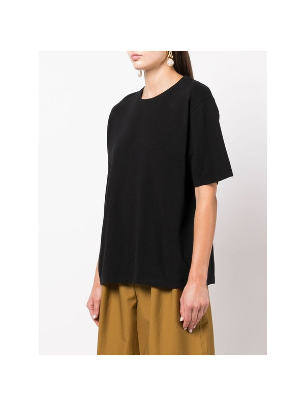 Mae Back Logo Cotton Short
  Sleeve T-shirt