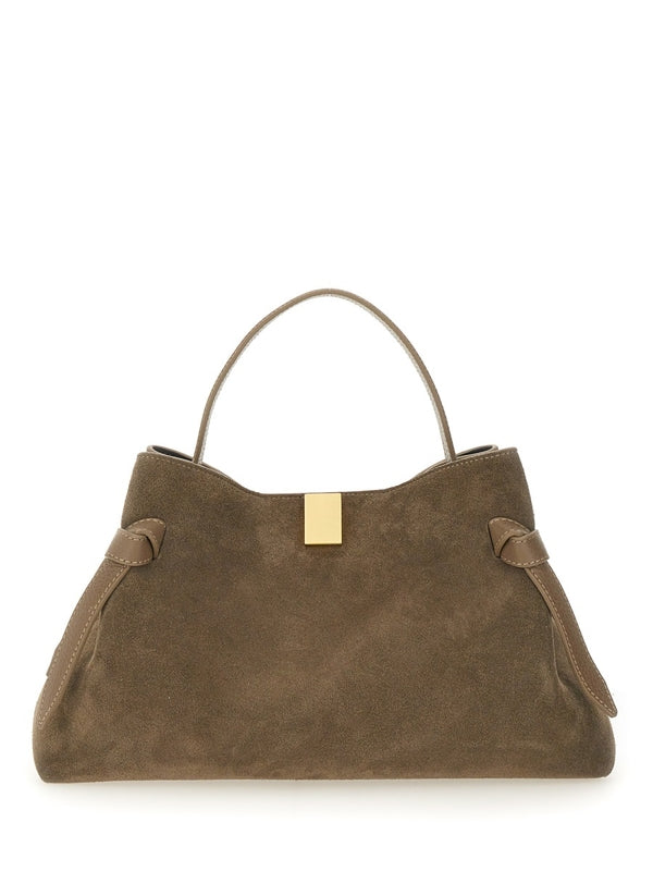 Oyster Suede Tote Bag