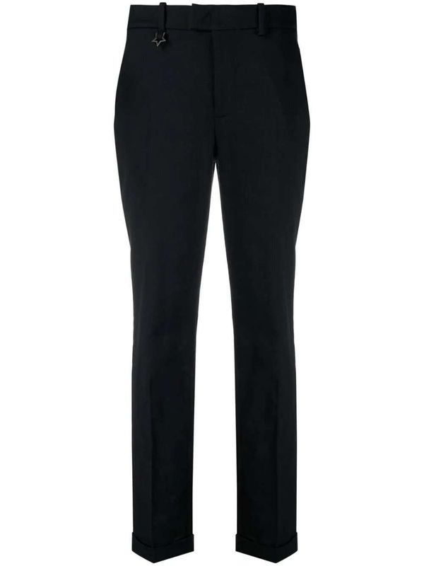 Cotton Blend Tailored Pants