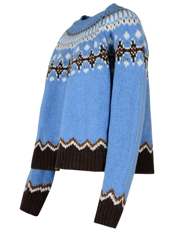 Jacquard Pattern Wool Knit