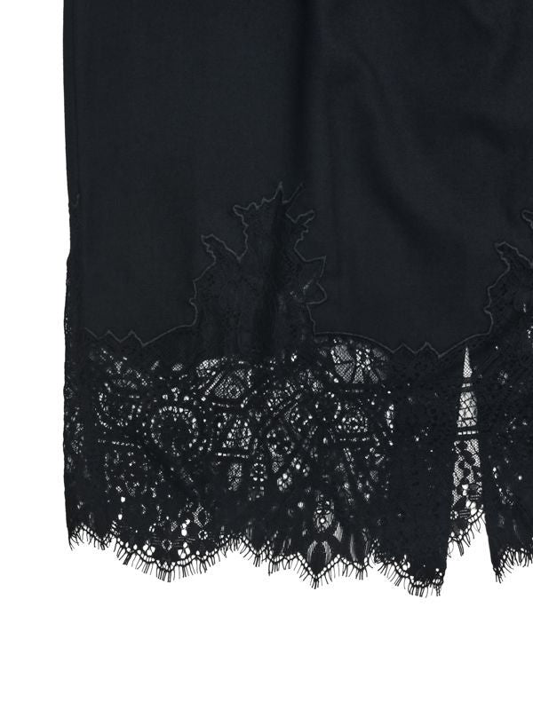 Drawstring Lace Midi Skirt