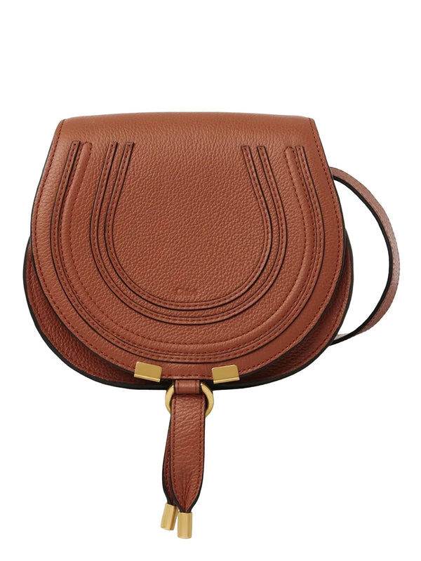 Marci Logo Calfskin Crossbody Bag