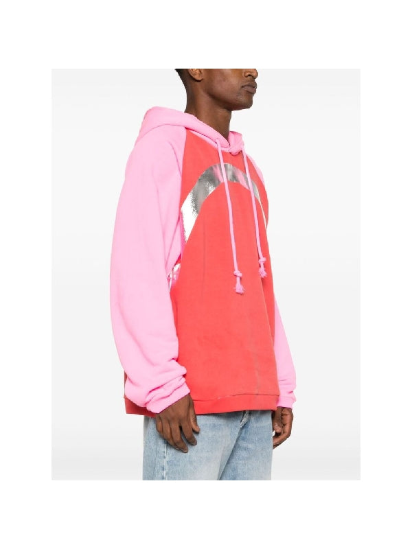 Color Block Cotton Hood