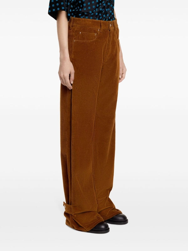 Button Detail Corduroy Pants