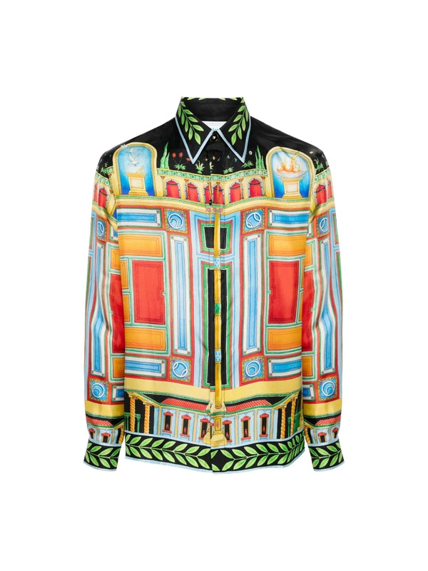 All-over Printing Silk Shirt