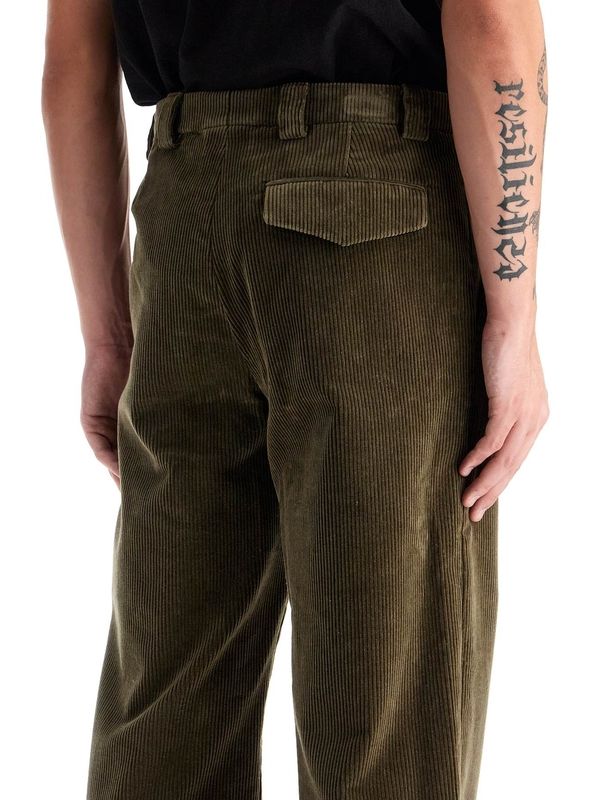 Straight Cotton Corduroy Pants