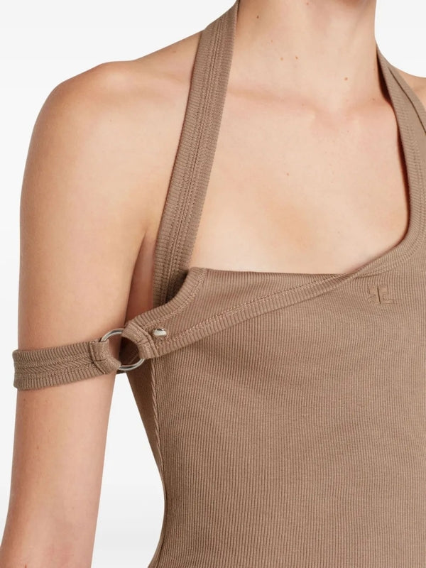 Courrèges Beige Sleeveless Top