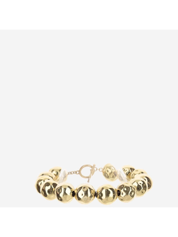 Engraved Logo Gold-Tone Bracelet