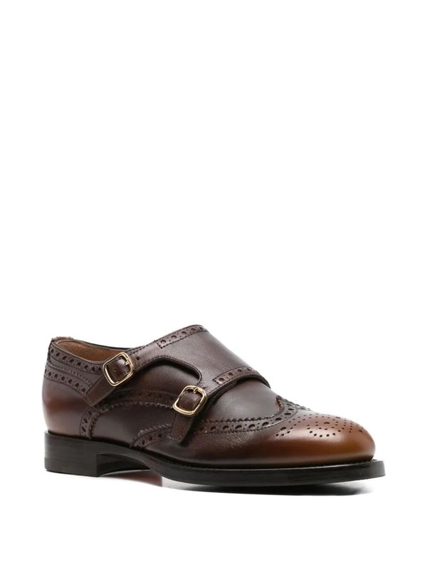 Santoni Brown Lace-Up Shoes