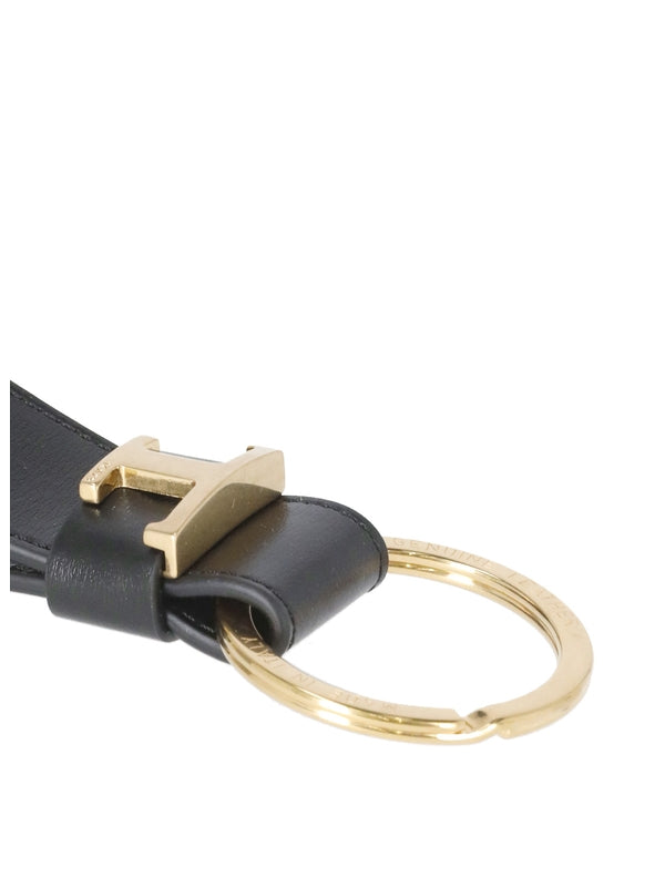 T Accent Leather Strap Key Ring - Jente