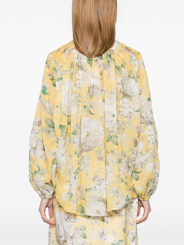 Acacia Flower Printed Blouse