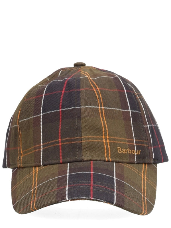 Barbour Green Checked Cap