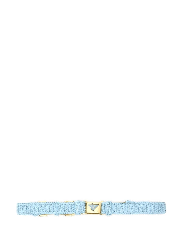 Triangle Logo Buckle Crochet
  Belt