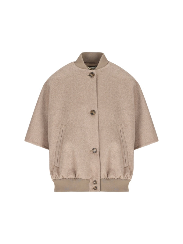 Max Mara Beige Bomber