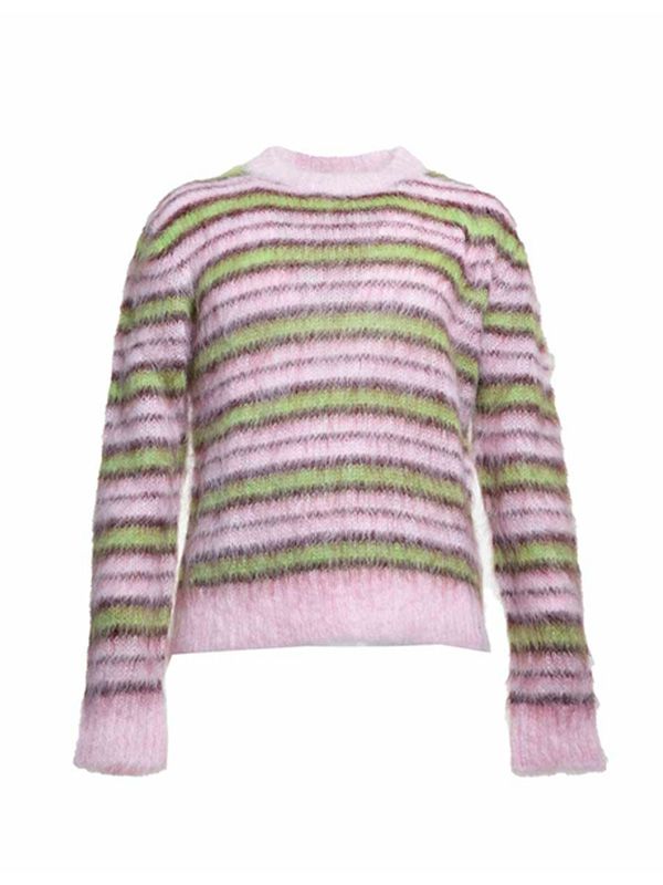 Stripe Mohair Knit