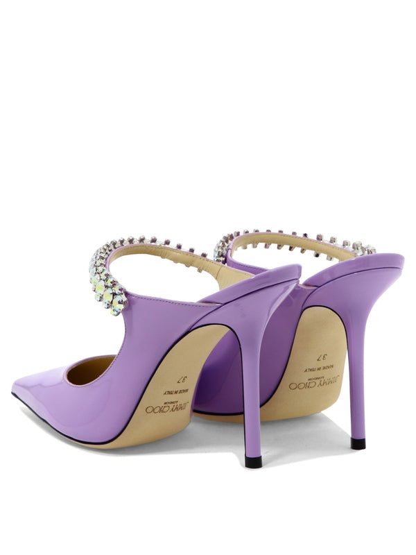 Wisteria Leather Patent Sandal Heel