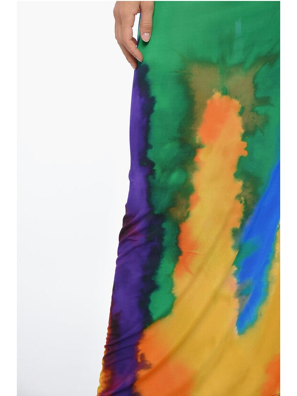 Tie-Dye Printing Long Skirt