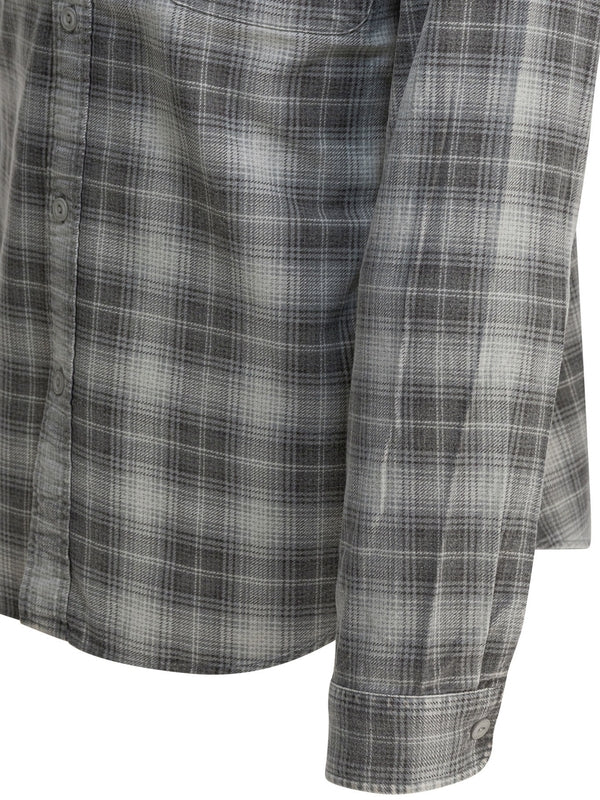 Stussy Grey Checked Shirts