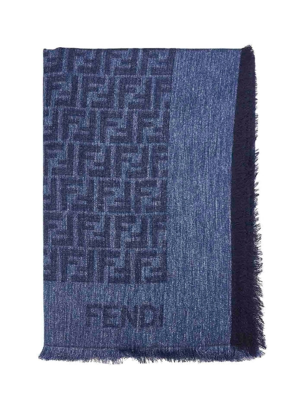 Fendi Blue Other Fabric Mufflers