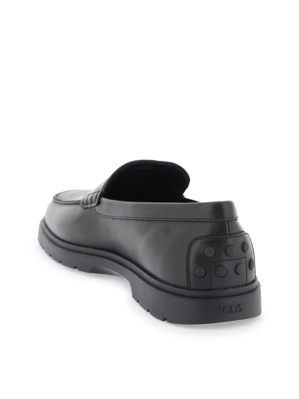 Black Leather Loafers