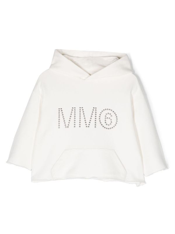 Studded Logo Cotton Hood