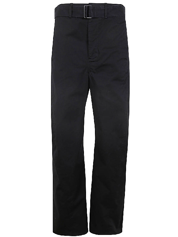 Belted Twist Curve Pants