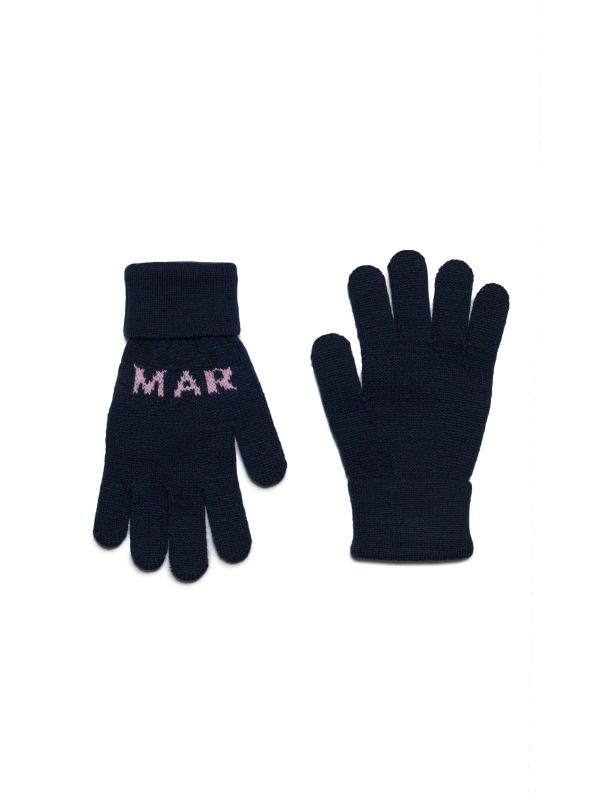 Logo Wool Blend Gloves