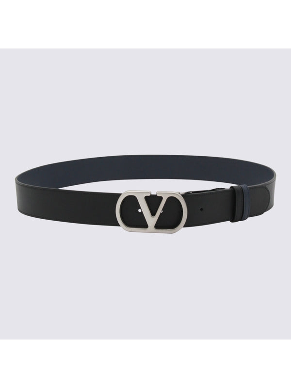 Valentino Black Leather Belts