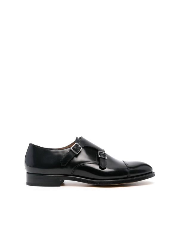 Leather Monk-Strap Shoes